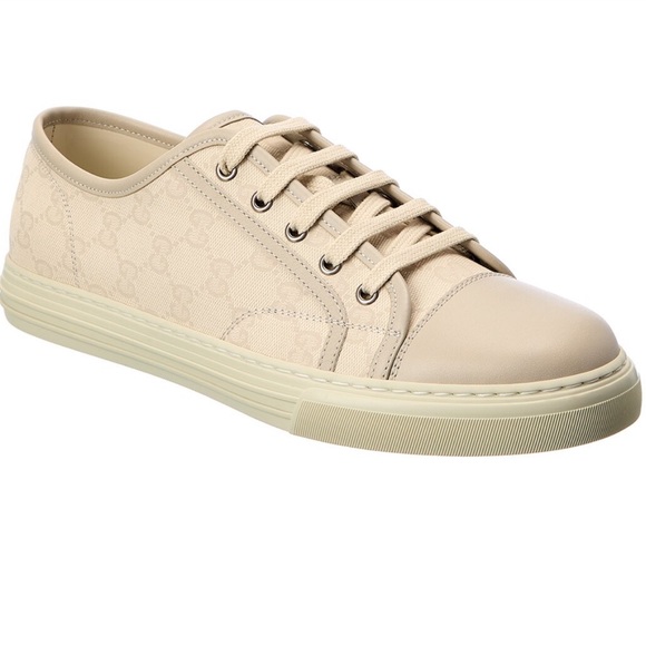 Gucci Canvas & Leather Sneaker - Picture 3 of 11